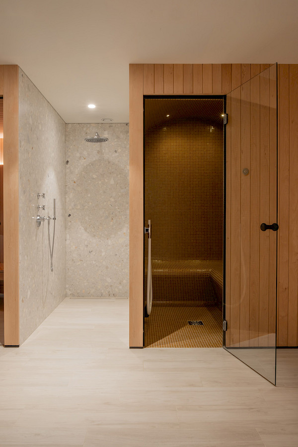 Sauna and steam room